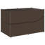Chaise longue pliante avec coussin et rangement en rotin de polyester-2109448972-2109448975