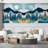 Abstract Mountains Peel & Stick Abstract Border-93867641