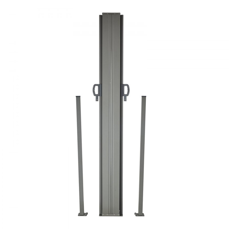Manual Retraction Side Awning in Beige, Gray, 19.7' H x 6.56' W