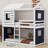 Yaraghi Bunk Wood House Bed with Tent-363034484-363034505