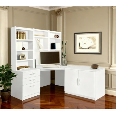 Brelynn 5 Piece Computer Desk Office Set