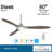 60" Sleek 3 - Blade LED Smart Standard Ceiling Fan with Remote Control and Light Kit Included-43093222