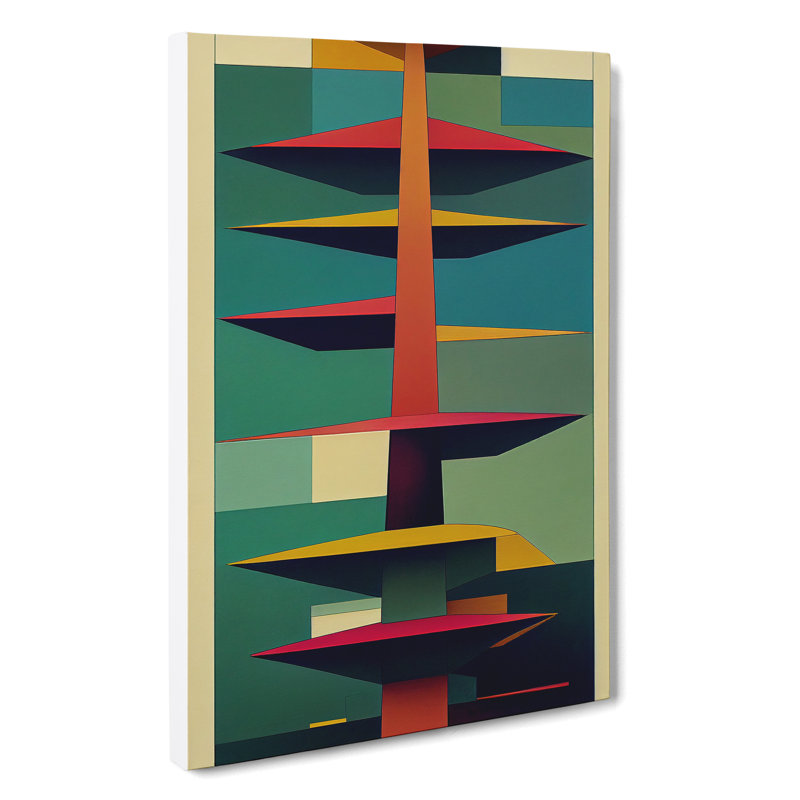 Bold Abstract Tree No.2 - Wall Art, Wrapped Canvas, 50cm H x 35cm W x 3cm D, No Matte