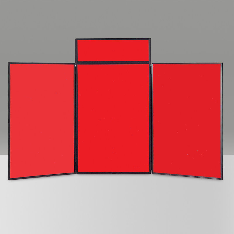 Free-Standing Bulletin Board, 110 cm H x 180 cm W, Alfa Red