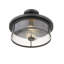 Plafonnier semi-encastré cylindrique 13,75 po Attah-1786461392