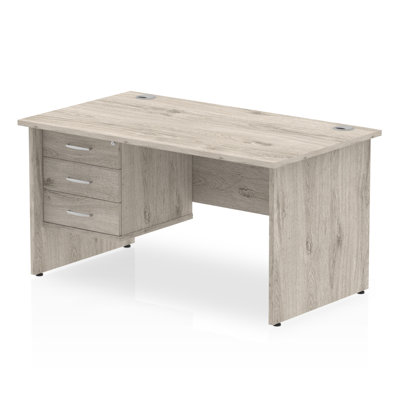 Zetta Solid Wood Base Executive Desk