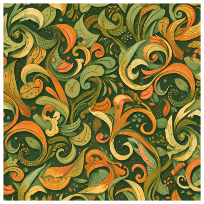 Tapisserie murale à motif tourbillon complexe - décoration murale florale