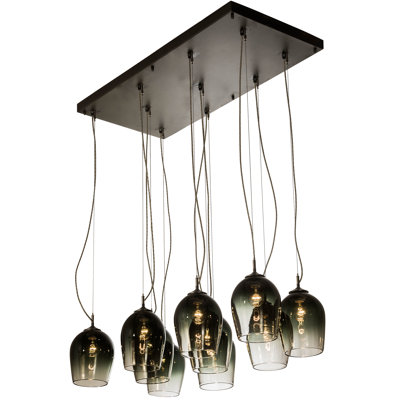 Isabella 10 - Light Pewter Cluster Pendant