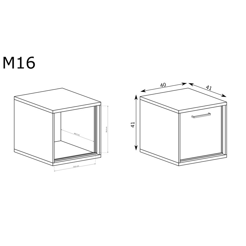 Night Table Milan M-16