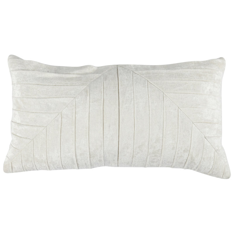 Velvet Rectangular Pillow Cover & Insert, Ivory