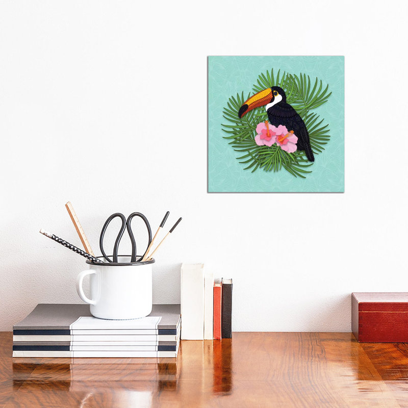 Toucan Summer by Angelika Parker - Wrapped Canvas Print, 30.48cm H x 30.48cm W x 1.905cm D
