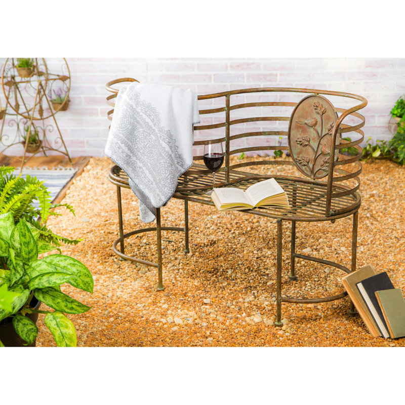 Banc de jardin en fer amateur