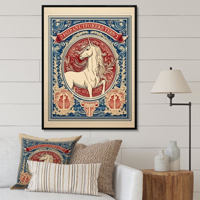 Timbre rétro, portrait de cheval I