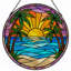 Panneau de vitrail 12 "H Sunset-1347129444