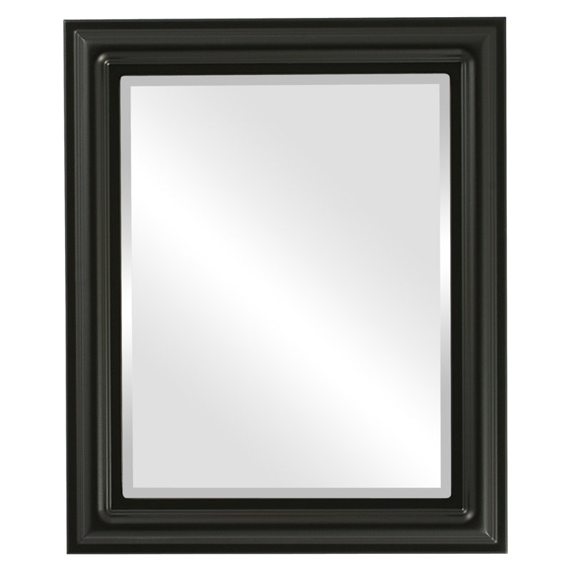 Wivenhoe Rectangle Mirror, 33" H x 27" W, Matte Black