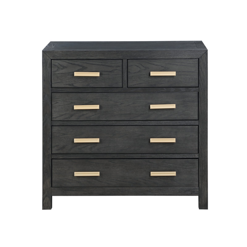36 " W 5 - Drawer Dresser, Charcoal