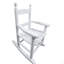 Chaise berçante blanche pour enfants - Intérieur ou extérieur - Convient aux enfants - Durable