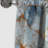 Crystal Vein Gold And Blue Marble Pattern - Abstract Marble Marble Blackout Curtain - 1 Panels-107539264