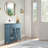 Acadian 36"W Solid Wood Transitional Entryway Storage Cabinet with Drawers, Glass Doors and Adjustable Shelves-2021736297