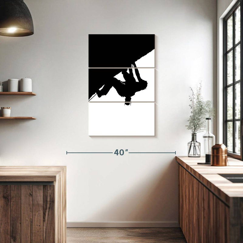 Silhouette d'escalade de Sirci, H 38 po x l 24 po