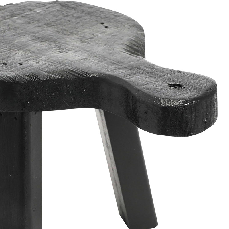 Piédestal en bois multifonctionnel avec poignée, conception unique, adapté à divers cas de figure, Noir