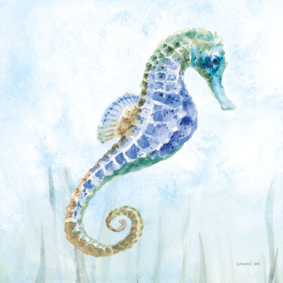 Reproduction d'hippocampe sous-marin Adelane II sur toile par Danhui Nai