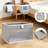 Linen Closet Organizers and Storage, 2 Pack Foldable Storage Bins with Mesh Window, Closet Organization Baskets for Clothes Towels and Toys, 10.75 x 10.75 x 7.5 Inches-1642964833-1642964837