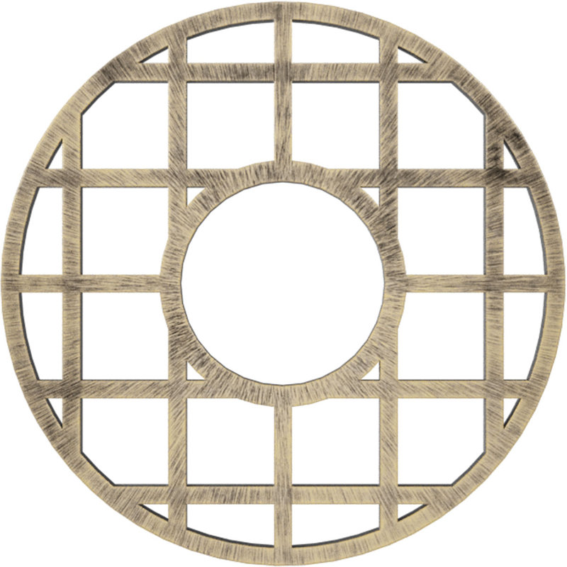 Médaillon de plafond de 20 po x P 7 po x P 7 po x P 1/2 po O'Neal de qualité architecturale, or pâle, Or pâle antique
