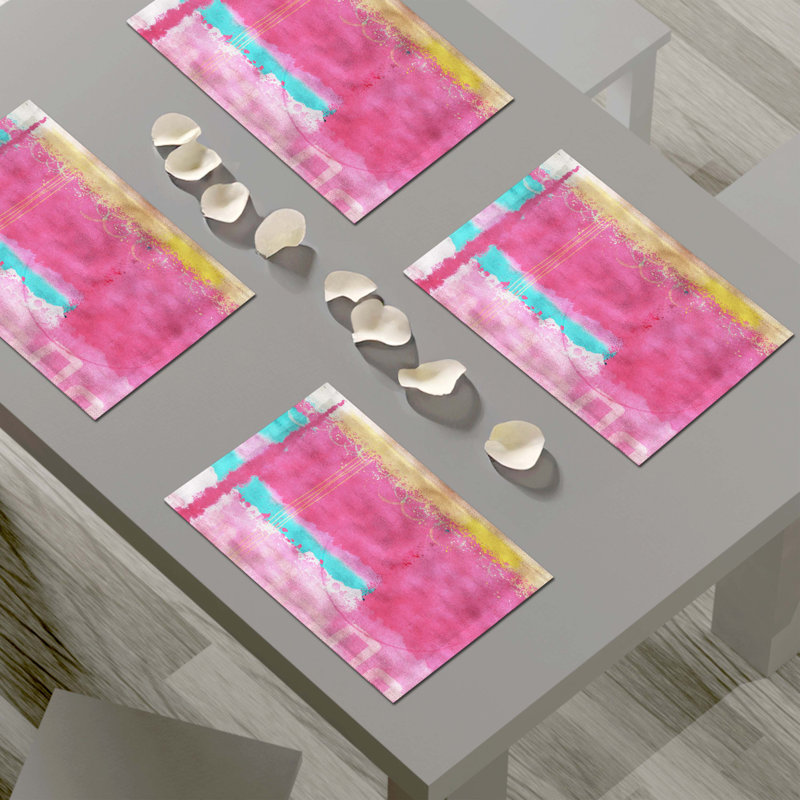 Napperon abstrait en polyester