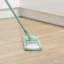 JVL Extended Microfibre Mop – Flat Floor Cleaner with Long Handle – Machine Washable & Reusable Cleaning Head – Green-131070461