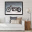 Moto personnalisée sur fond gris - impression sur toile-67364687-67364680