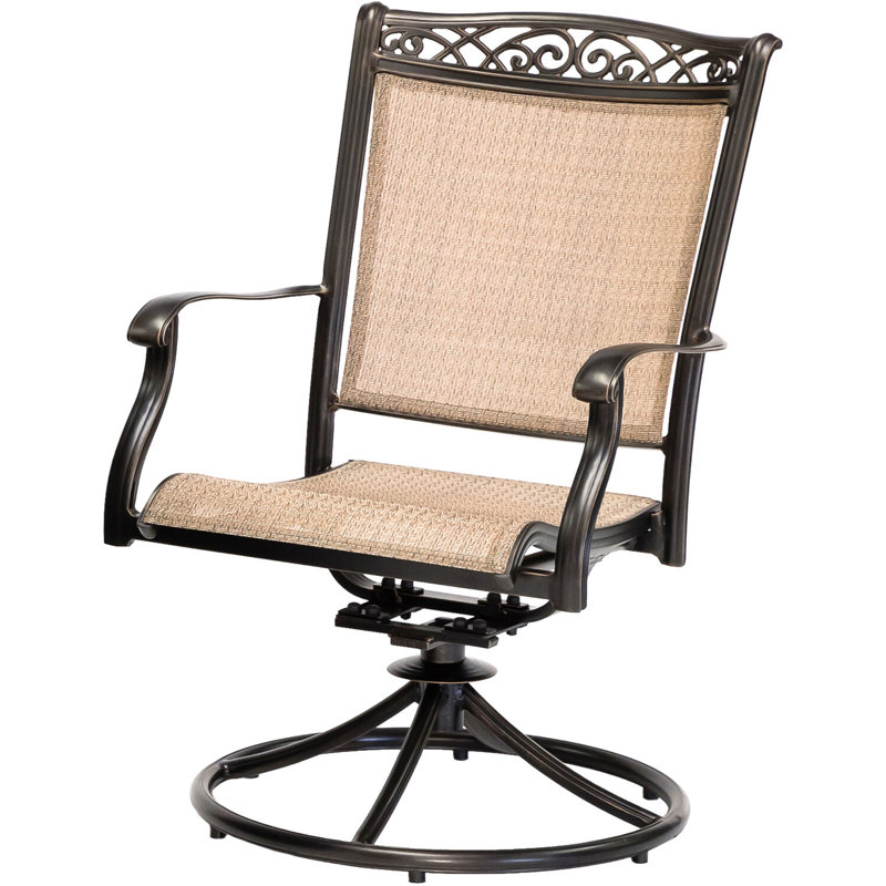 Fontana 6 - Person Metal Patio Dining Set with Rectangular Table