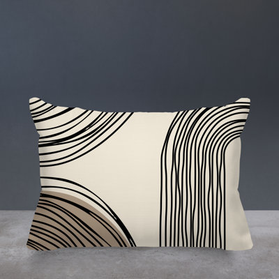 Cassie Abstract Outdoor Reversible Throw Pillow
