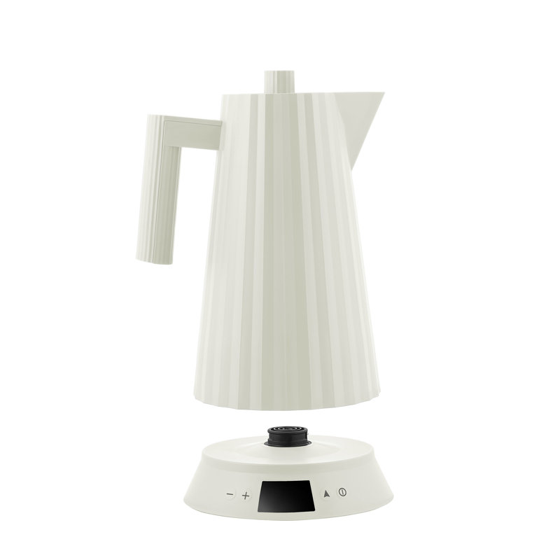 Alessi Plisse Temperature Control Electric Kettle , White