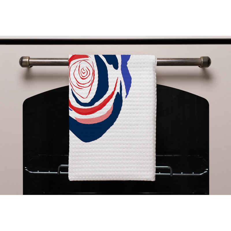Cotton Floral Waffle Kitchen Towel