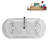 71" Streamline Clawfoot Tub,Tray,Drain and Clawfeet-101628947-102360907