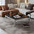 Brothir 39.4'' Wood Top Square Coffee Table with Stainless Steel Base 3 Min to Assemble-1763176880