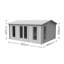 Rushock 17 x 14 Ft. Tongue & Groove Log Cabin-274636042