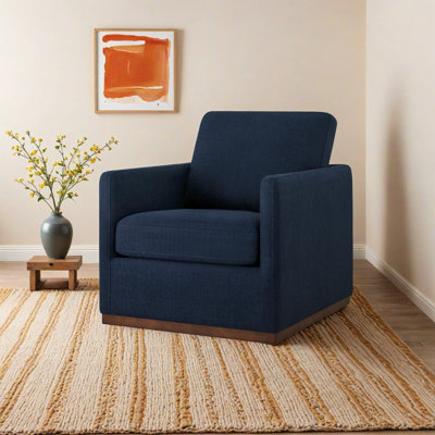 Bobbi Upholstered Swivel Armchair