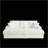 84Inch Corduroy 3 - Seater Sofa with 3 Back 2 Toss Pillows Ottoman 2 Storage Cup - Holding Grooves-382341688