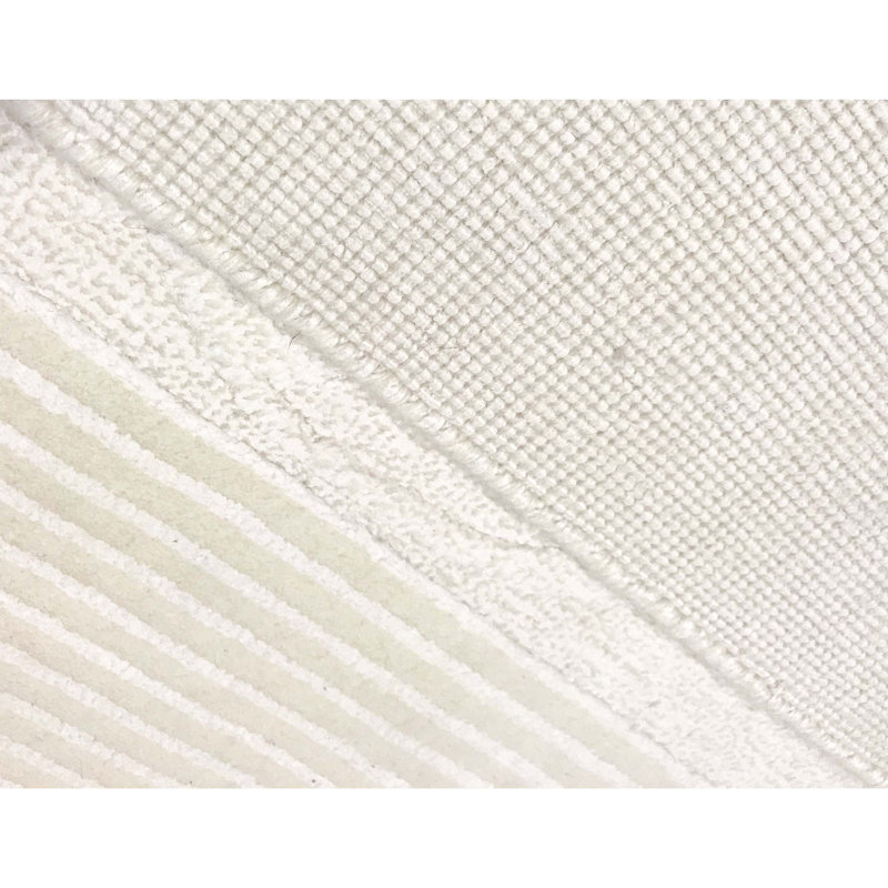 Striped Area Rug in Ivory
