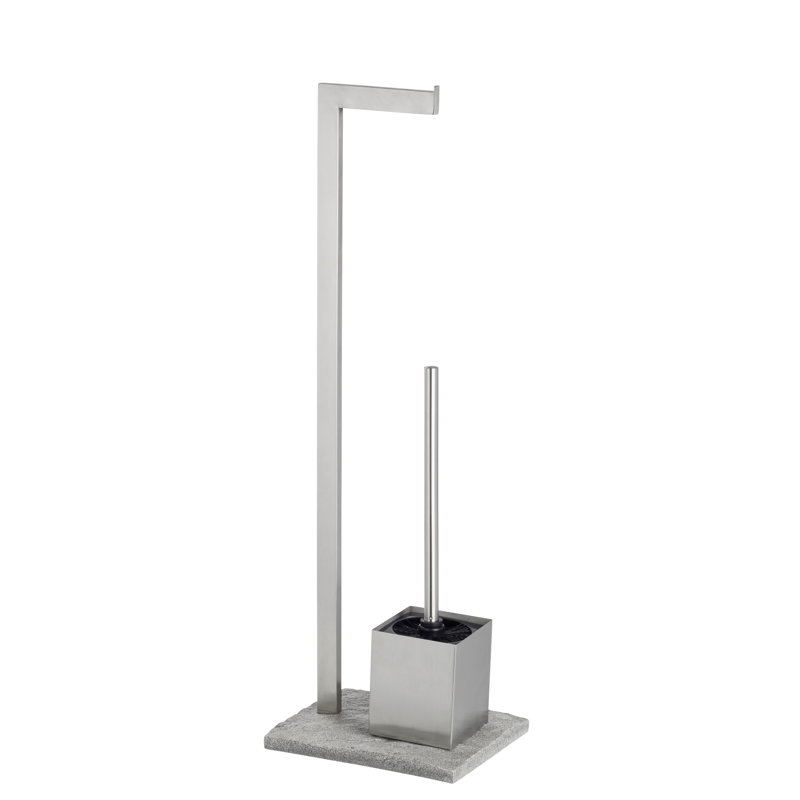 Bopp Freestanding Toilet Roll and Brush Holder