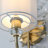 Crystal Wall Sconce with 2-Tier Shade