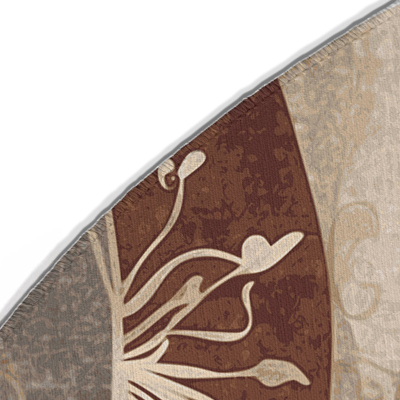 Tapis intérieur et extérieur Tranquil Blush, Rond 5 pi