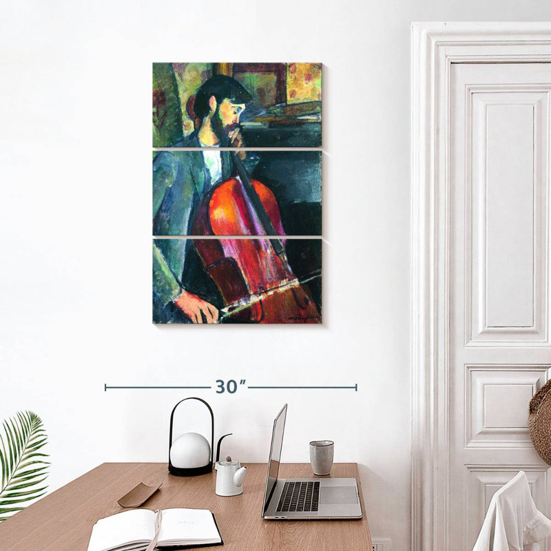 Leisha The Cellist, H 32 po x l 20 po