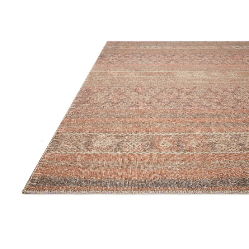 Tapis carré rouille Alameda