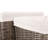 Square Lined Wicker 2 Piece Storage Basket Set