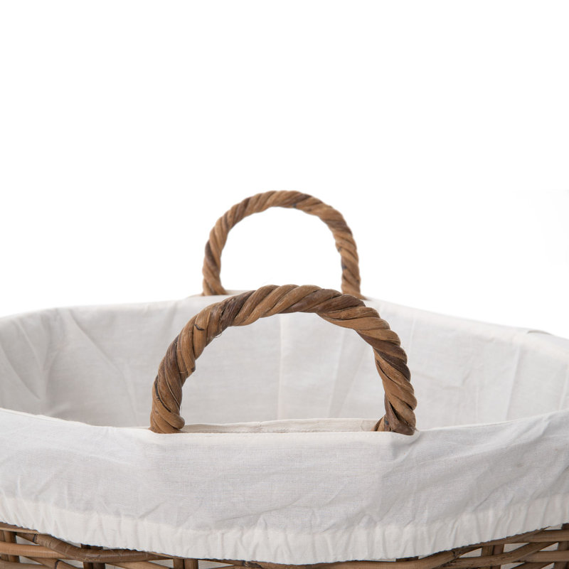 Panier à linge tissé à la main avec poignées Artelia