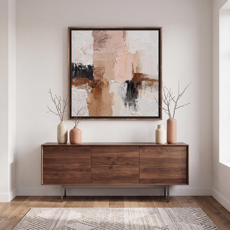 Blush and Earth, 26" H x 26" W