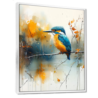 «Sharf Kingfisseur» par The Farm Stream III - oiseau grand, art mural